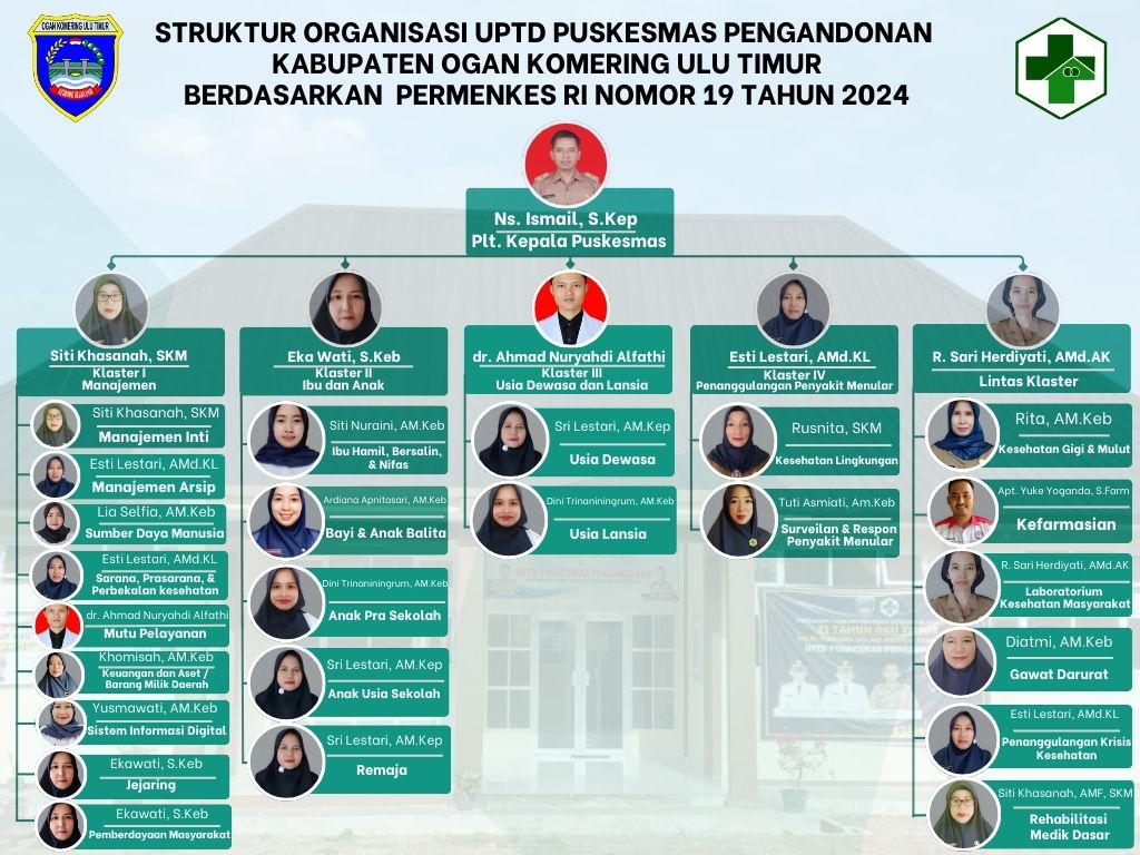 Struktur Organisasi Puskesmas Pengandonan